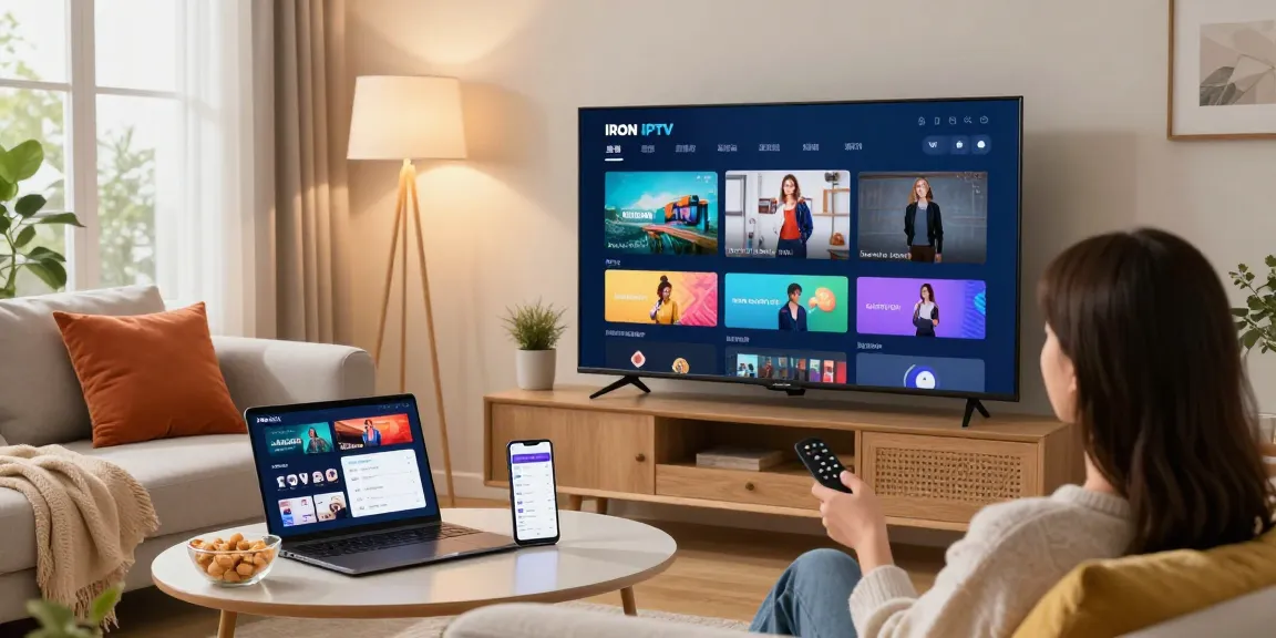 Profitez de l'expérience de streaming iron iptv sur un grand écran avec un utilisateur détendu.